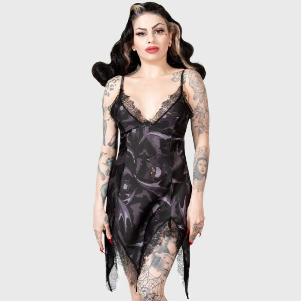 Killstar Midnight Ire Lounge Dress NWT